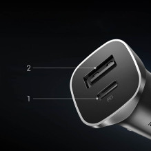 Ugreen CD130 USB-A / USB-C 30W Car Charger Grey Ugreen CD130 USB-A / USB-C 30W Car Charger Grey
