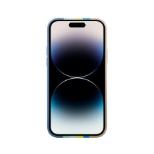 Evelatus Apple iPhone 15 Pro silikoninis dėklas, įvairiaspalvis, mėlynai rožinis