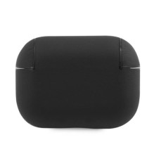 BMW - BMW BMAPSSLBK AirPods Pro dėklas, juodas, Geniune odinis, sidabro spalvos, juodos spalvos, su logotipu BMW - BMW BMAPSSLBK AirPods Pro dėklas, juodas, Geniune odinis, sidabro spalvos, juodos spalvos, su logotipu