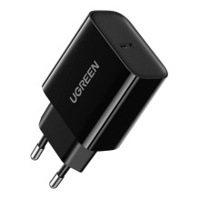 Ugreen USB wall charger Type C 20W Power Delivery black (10191) Black Ugreen USB wall charger Type C 20W Power Delivery black (10191) Black