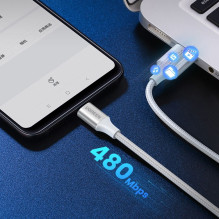 Ugreen Ugreen US288 60131 USB-A / USB-C QC 3.0 3A 1m kabelis - baltas, baltas