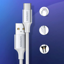 Ugreen Ugreen US288 60131 USB-A / USB-C QC 3.0 3A 1m cable - white White