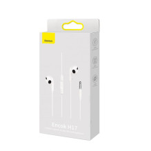 „Baseus Encok H17“ laidinės ausinės su 3,5 mm mini lizdu, baltos (NGCR020002) „Baseus Encok H17“ laidinės ausinės su 3,5 mm mini lizdu, baltos (NGCR020002)