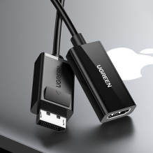 Ugreen MM137 40363 DisplayPort (Male) to HDMI (Female) 4K / 1080p Adapter - Black Black