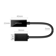 Ugreen MM137 40363 DisplayPort (Male) to HDMI (Female) 4K / 1080p Adapter - Black Black