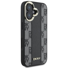 DKNY Apple DKNY Checkered Pattern Magsafe iPhone 16 Case - Black