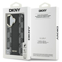 DKNY Apple DKNY Checkered Pattern Magsafe iPhone 16 Case - Black