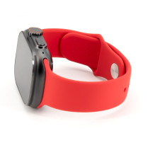 Connect Watch 42 / 44 / 45mm Silicone Loop Watch Strap (140mm M / L) Red