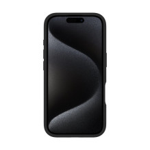 „Evelatus“ „Apple iPhone 16 Premium Magsafe“ su stovu minkštas silikoninis dėklas, juodas