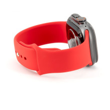 Connect Watch 42 / 44 / 45mm Silicone Loop Watch Strap (140mm M / L) Red