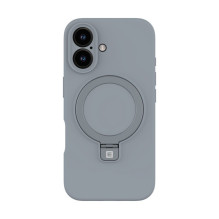 „Evelatus“ „Apple iPhone 16 Premium Magsafe“ su stovu minkštas silikoninis dėklas, sidabrinis