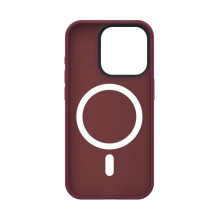 Connect Apple iPhone 15 Pro Hybrid Case With Magnetic PC+TPU Plum