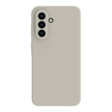 „Connect“ „Samsung Galaxy A35 5G“ aukščiausios kokybės minkšto lietimo silikoninis dėklas, sidabrinis