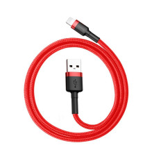 Baseus Baseus Cafule USB-A / Lightning 2.4A QC 3.0 cable 0.5 m - red