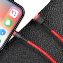 Baseus Baseus Cafule USB-A / Lightning 2.4A QC 3.0 cable 0.5 m - red