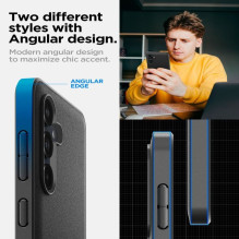 Spigen - Spigen Essential SandBlast Case for Samsung Galaxy M55 5G - Matte Black Spigen - Spigen Essential SandBlast Case for Samsung Galaxy M55 5G - Matte Black