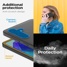 Spigen - Spigen Essential SandBlast Case for Samsung Galaxy M55 5G - Matte Black Spigen - Spigen Essential SandBlast Case for Samsung Galaxy M55 5G - Matte Black