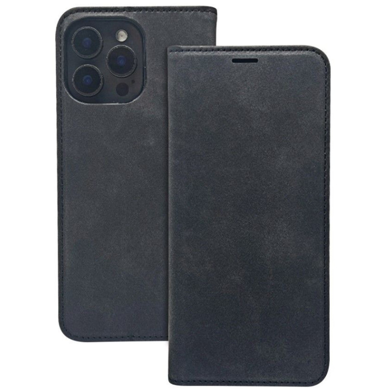 iLike Samsung Galaxy A35 5G Smart Suede case Black
