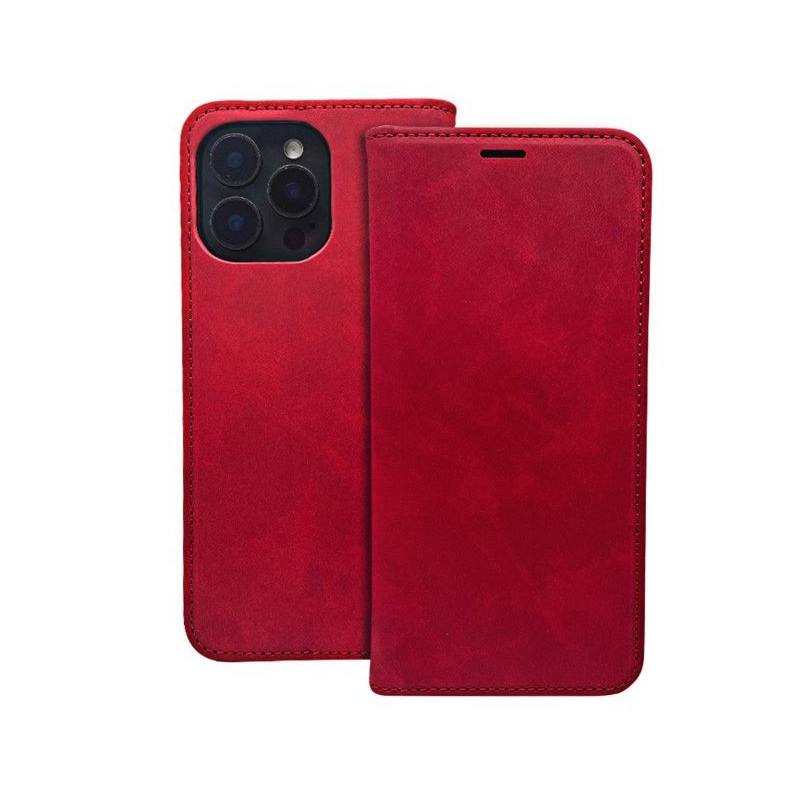 „iLike Samsung Galaxy A25 5G“ (visuotinis) išmanusis zomšos dėklas, raudonas