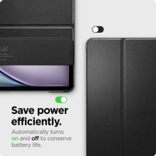 „Spigen“ išmanusis sulankstomas dėklas, skirtas „iPad Air 13' 2024“ – juodas „Spigen“ išmanusis sulankstomas dėklas, skirtas „iPad Air 13' 2024“ – juodas