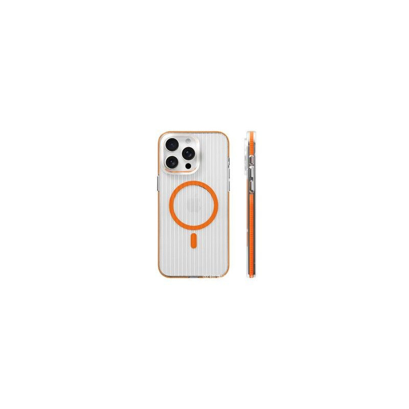 Evelatus Apple iPhone 16 Pro Suitcase MagSafe Case Transparent Orange