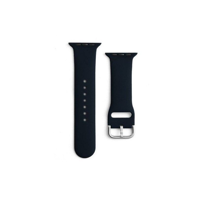 „iLike Strap APS“ silikoninis laikrodžio dirželis 8 / 7 / 6 / 5 / 4 / 3 / 2 / SE (41 / 40 / 38 mm) Juodas dirželis