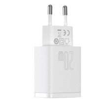 Baseus Baseus Compact fast charger USB / USB Type C 20W 3A Power Delivery Quick Charge 3.0 white (CCXJ-B02) White