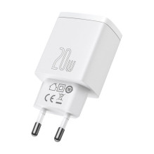 Baseus Baseus Compact fast charger USB / USB Type C 20W 3A Power Delivery Quick Charge 3.0 white (CCXJ-B02) White