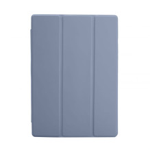 „Evelatus Galaxy Tab A8 10.5“ planšetinio kompiuterio dėklas su imitaciniu mikropluošto vidumi, levandų pilkos spalvos