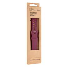 Taktinis „Apple Watch“ 38 mm / 40 mm silikoninis dirželis su sagtimi, vyno raudonumo