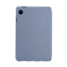 „Evelatus Galaxy Tab A9“ planšetinio kompiuterio dėklas su imitaciniu mikropluoštu viduje, levandų pilkos spalvos