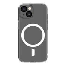 „Connect“ skaidrus „Apple iPhone 15“ dėklas su magnetine ir apsaugine kamera, skaidrus