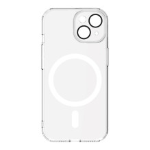 „Connect“ skaidrus „Apple iPhone 15“ dėklas su magnetine ir apsaugine kamera, skaidrus