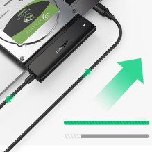 Ugreen Ugreen adapteris HDD SSD 2.5'' SATA III 3.0 - USB Type C 3.2 Gen 1 (SuperSpeed USB 5 Gbps) juodas (70610 CM321)