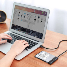 Ugreen Ugreen adapteris HDD SSD 2.5'' SATA III 3.0 - USB Type C 3.2 Gen 1 (SuperSpeed USB 5 Gbps) juodas (70610 CM321)