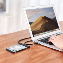 Ugreen Ugreen adapteris HDD SSD 2.5'' SATA III 3.0 - USB Type C 3.2 Gen 1 (SuperSpeed USB 5 Gbps) juodas (70610 CM321)