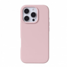 „Evelatus Apple iPhone 16 Pro Max Premium Magsafe“ minkštas silikoninis dėklas, smėlio spalvos, rožinis