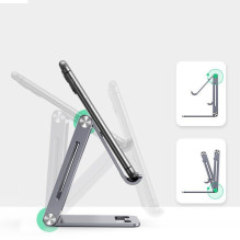 Ugreen Ugreen metal aluminum folding phone holder tablet gray (LP263 80708) Ugreen Ugreen metal aluminum folding phone holder tablet gray (LP263 80708)