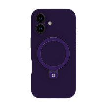 „Evelatus“ „Apple iPhone 16 Premium Magsafe“ su stovu minkštas silikoninis dėklas, violetinis