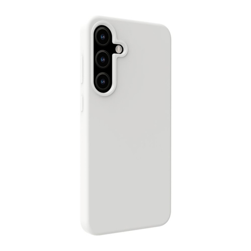 „Evelatus“ „Samsung Galaxy S25 Premium MagSafe“ minkštas silikoninis dėklas, baltas