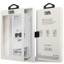 Karl Lagerfeld Karl Lagerfeld KLHCI8LNHCCS iPhone 7 / 8 / SE 2020 / 2022 sidabrinis / sidabrinis kietas dėklas su blizgu Karl Lagerfeld Karl Lagerfeld KLHCI8LNHCCS iPhone 7 / 8 / SE 2020 / 2022 sidabrinis / sidabrinis kietas dėklas su blizgu