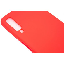 Evelatus Samsung Galaxy A7 2018 Nano Silicone Case Soft Touch TPU Red