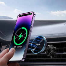 Joyroom Joyroom Magnetic Car Holder Wireless Charger 15W for Air Vent Black (JR-ZS240 Pro)