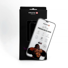 „Evelatus Apple iPhone 15“ „Corning Gorilla Glass“ antistatinis 3D pilnas dėklas, 10 kartų tvirtesnis, juodas
