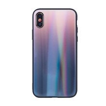 iLike Samsung Galaxy A40 Aurora stiklinis dėklas rudas ir juodas