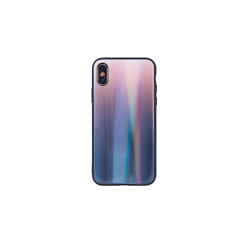 iLike Samsung Galaxy A40 Aurora stiklinis dėklas rudas ir juodas