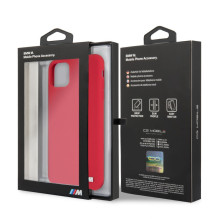 BMW Apple iPhone 11 Pro Max kietas silikoninis raudonas dėklas BMW Apple iPhone 11 Pro Max kietas silikoninis raudonas dėklas