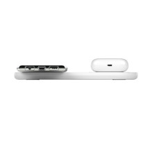„Belkin“ dvigubi belaidžiai įkrovimo kilimėliai, 10 W, balti