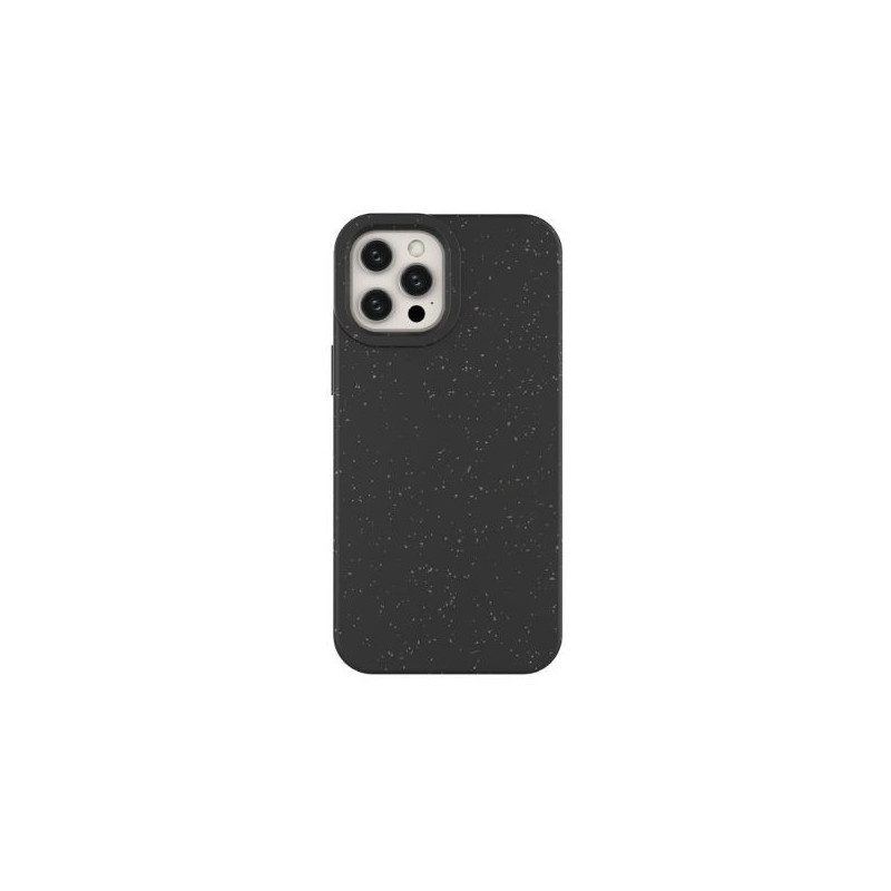 Ekologiškas „Apple iPhone 12 Pro Max“ silikoninis telefono dėklas, juodas