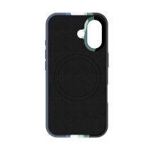 Evelatus Apple iPhone 16 Multi-Colored Silicone Case With MagSafe Aura Blue